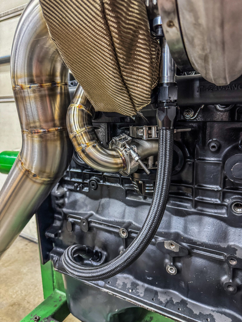 High Mount S400 2G Turbo Oil Feed and Oil Drain Line Kit