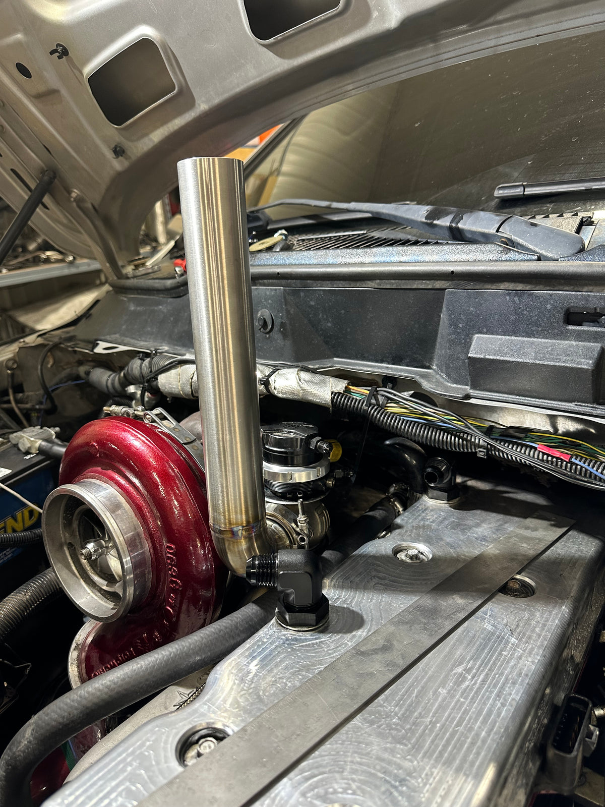 Top Mount External Wastegate Hood Stack